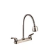 8" Lever Handle Brushed Satin Brass Kitchen Bar Faucet, Multi-function Sprayer